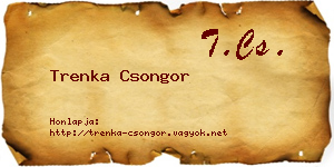 Trenka Csongor névjegykártya
