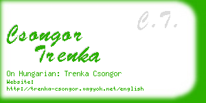 csongor trenka business card